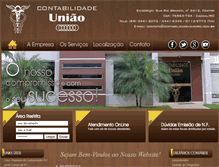 Tablet Screenshot of contabilidadeuniaoro.com.br